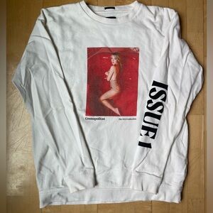 Mother x Sydney Sweeney collab magazine style sweatshirt